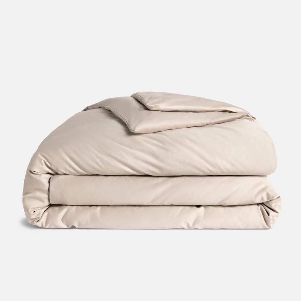 Brooklinen Luxe Sateen Duvet Cover with Pillowcases - Pebble - Full/Queen